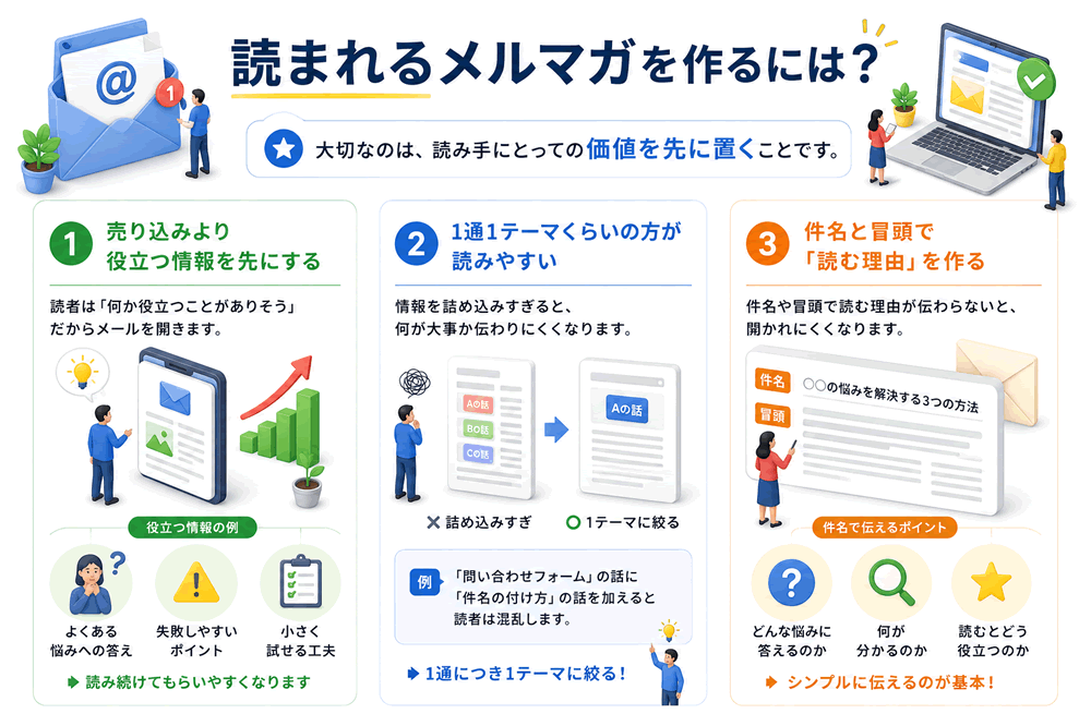 読まれるメールマガジンを作る方法