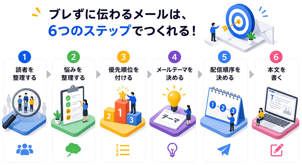 ユーザーに送るメール作成の6ステップ